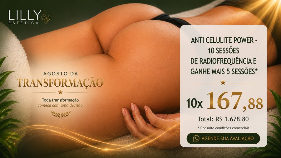 Anti Celulite Power — 10 sessões de radiofrequência e ganhe mais 5 sessões. 10x R$ 167,88, Total R$ 1.678,80.
