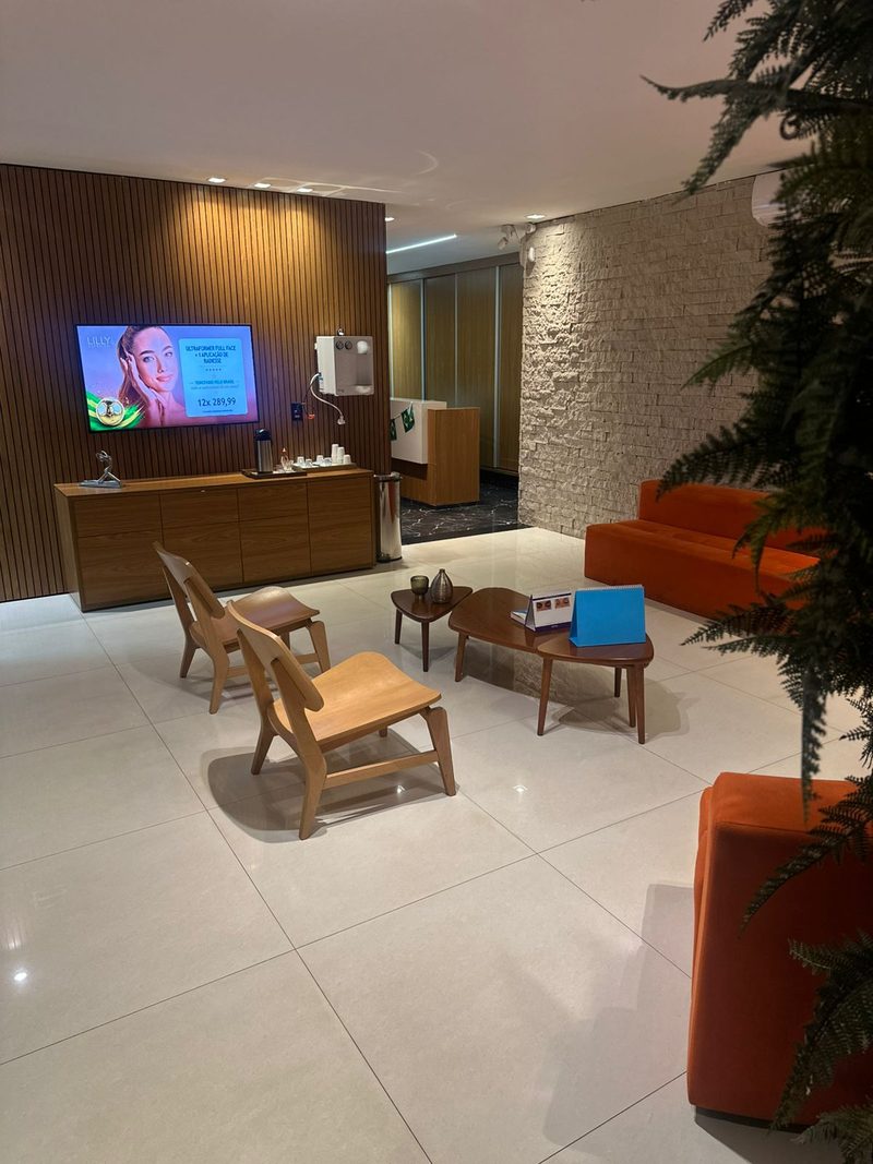Sala de espera da Lilly Estética Ribeirão Preto